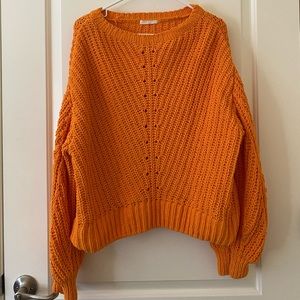 Knitted Orange/Yellow Oversized Sweater